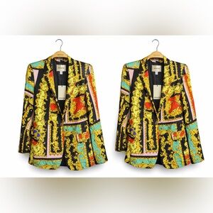 Women's Vibrant Printed Baroque Blazer